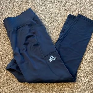 Adidas cold gear navy leggings cold.rdy large